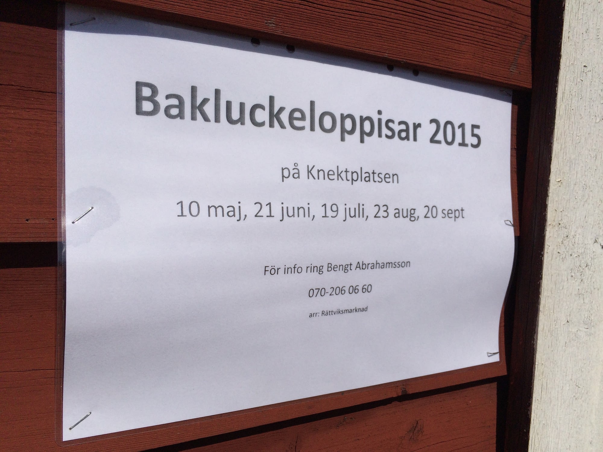 Årets bakluckeloppisar på Knektplatsen