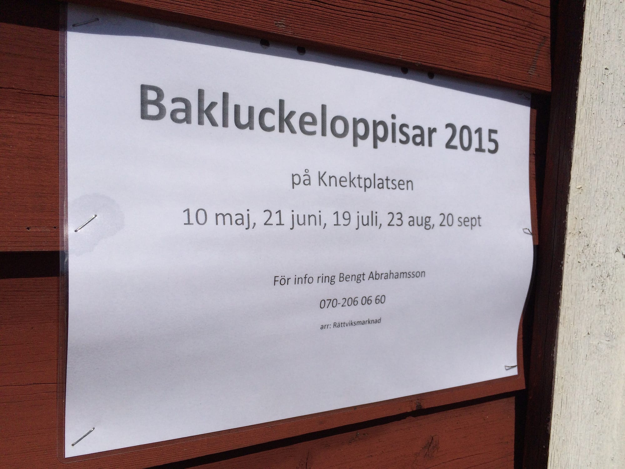 Årets bakluckeloppisar på Knektplatsen